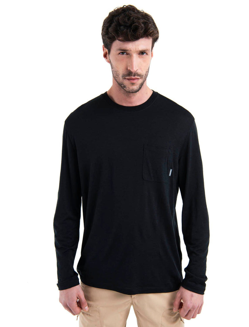 Icebreaker *25S*  Men Merino 150 Tech Lite LS Relaxed Pocket Tee Icebreaker