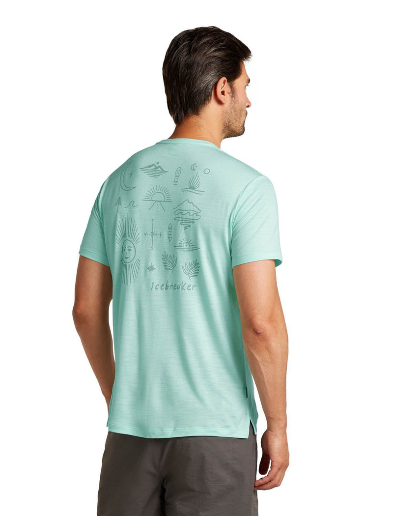 Men's Merino Blend 125 Cool-Lite Sphere Tee Explore More Icebreaker