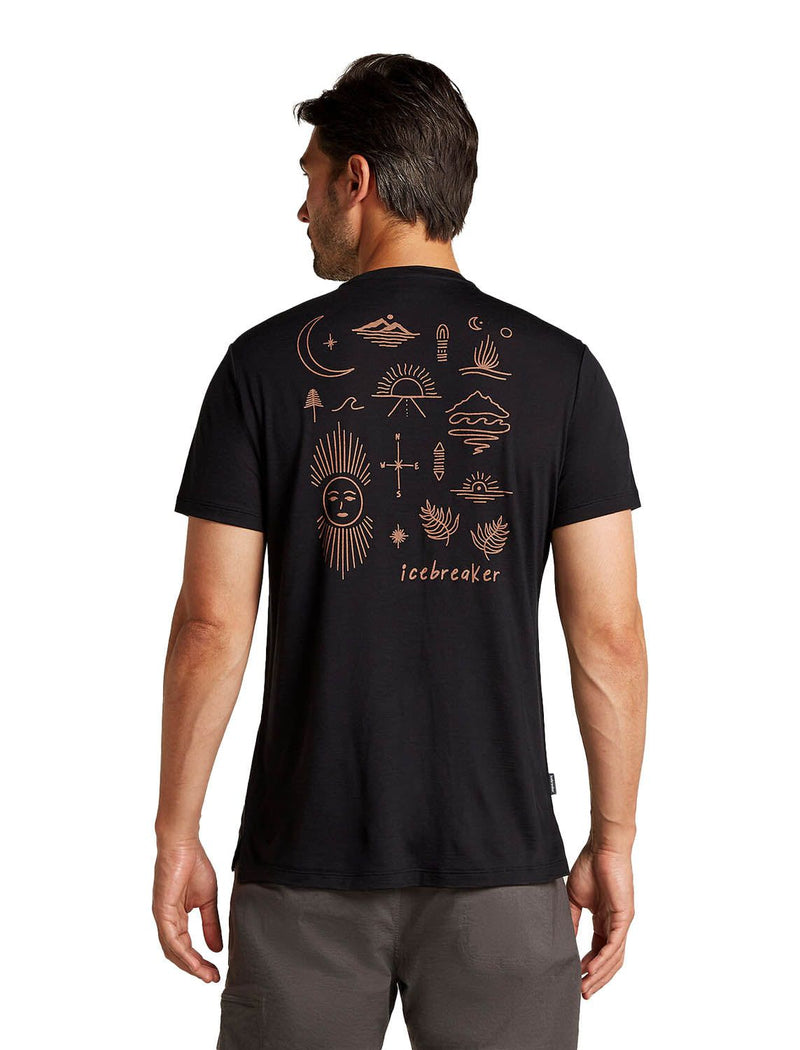 Men's Merino Blend 125 Cool-Lite Sphere Tee Explore More Icebreaker