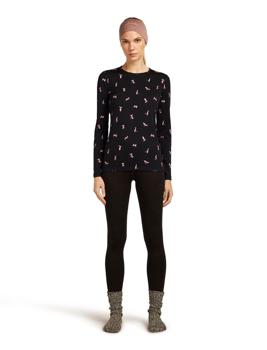 Icebreaker *25W* Women Merino 200 Oasis LS Crewe Snow Day Icebreaker