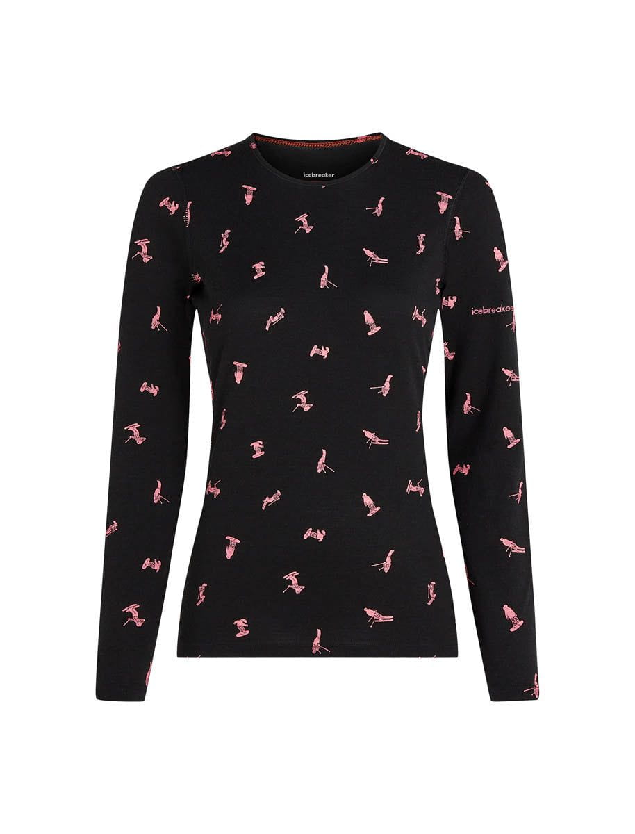 Icebreaker *25W* Women Merino 200 Oasis LS Crewe Snow Day Icebreaker