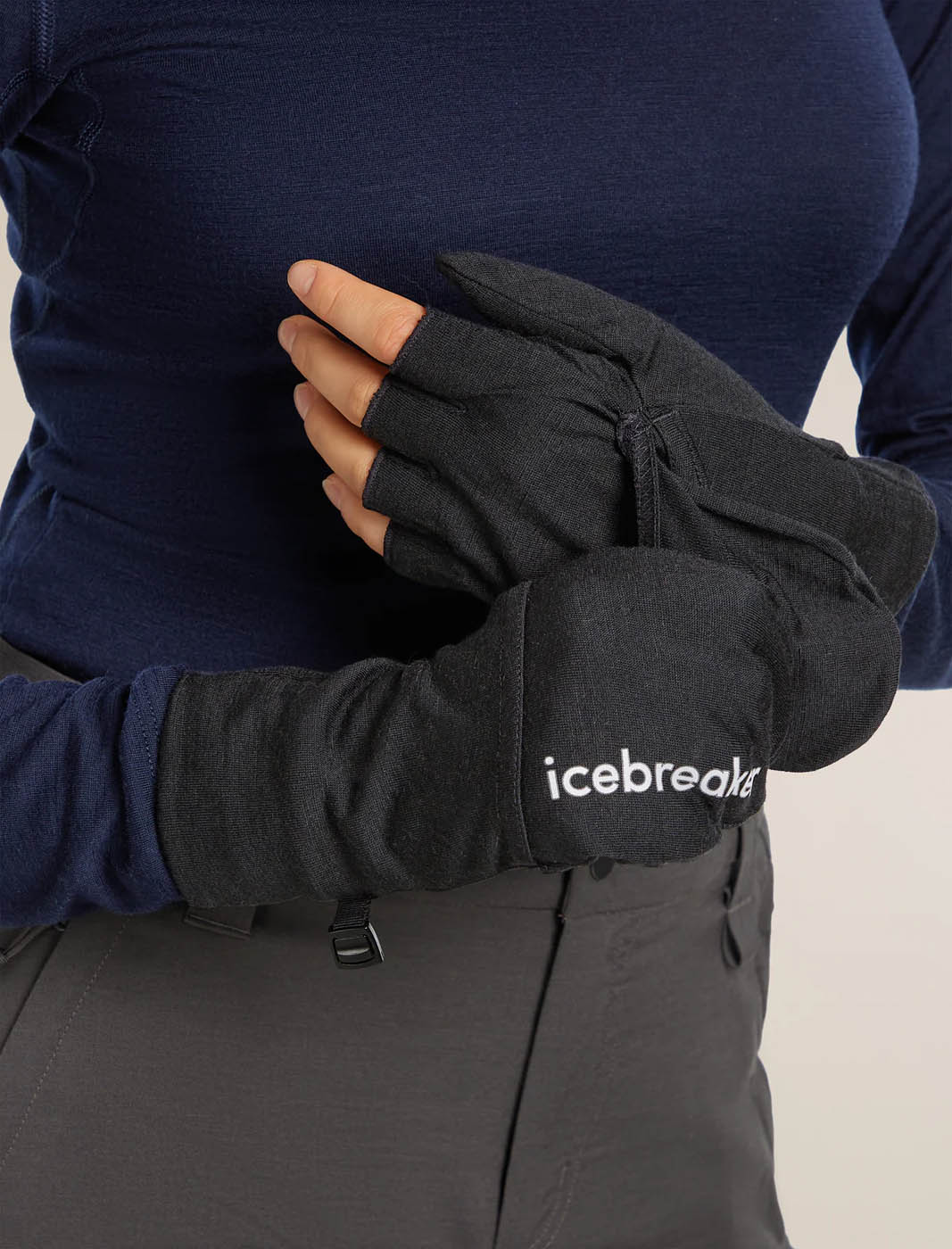 Icebreaker CLOTHING - Gloves - Mitts Icebreaker *26W*  Unisex Merino 200 Oasis Convertible Mittens