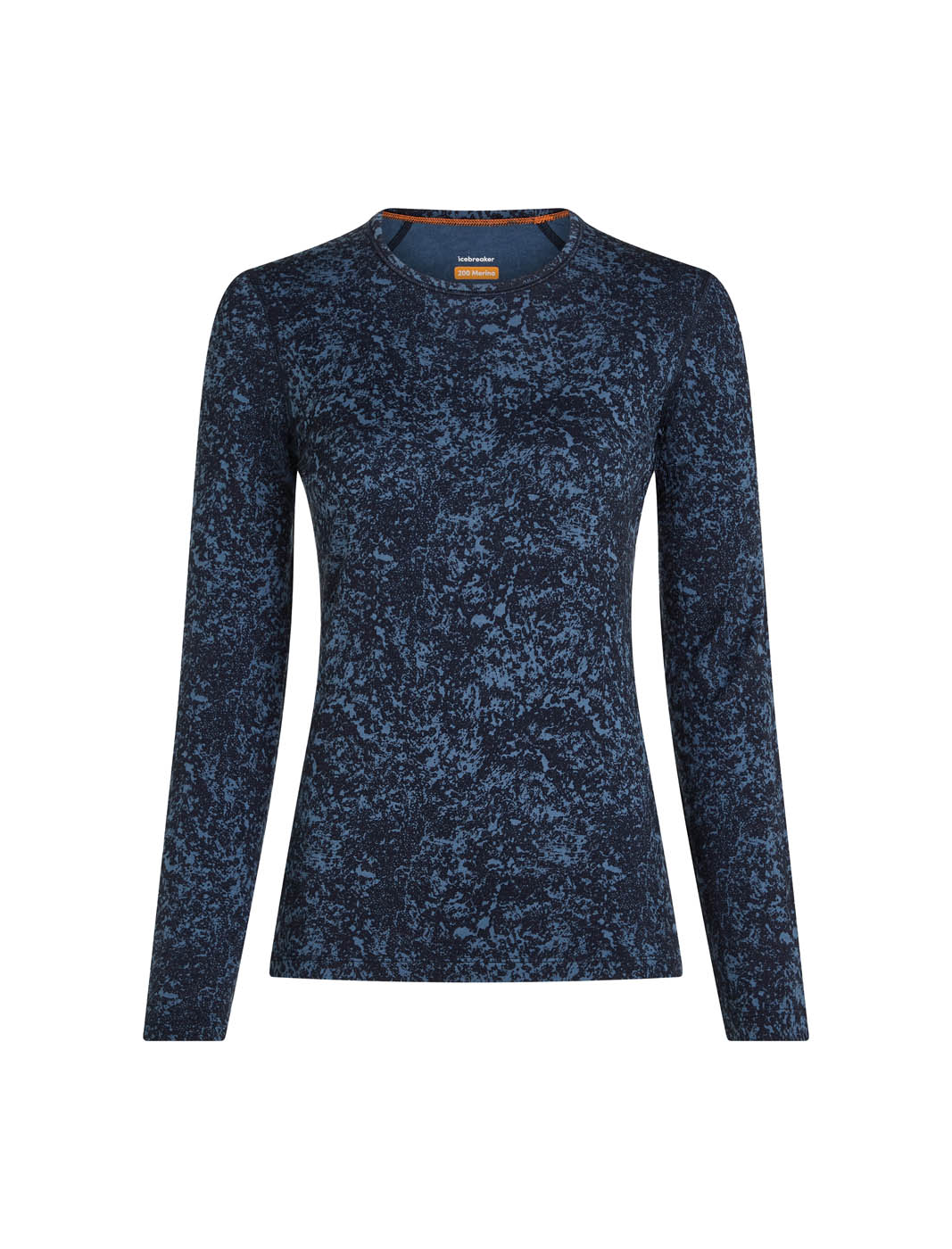 Icebreaker CLOTHING - Women - Baselayer - Top Icebreaker *26W*  Women Merino 200 Oasis LS Crewe Moss Bloom AOP
