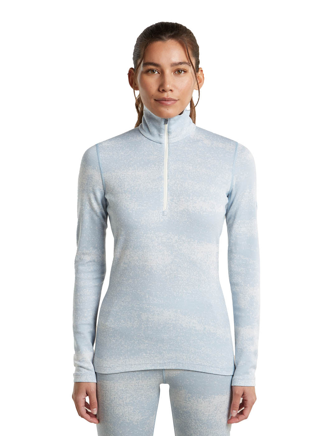 Icebreaker CLOTHING - Women - Baselayer - Top Icebreaker *26W*  Women Merino 260 Oasis Vertex LS Half Zip Chillwave