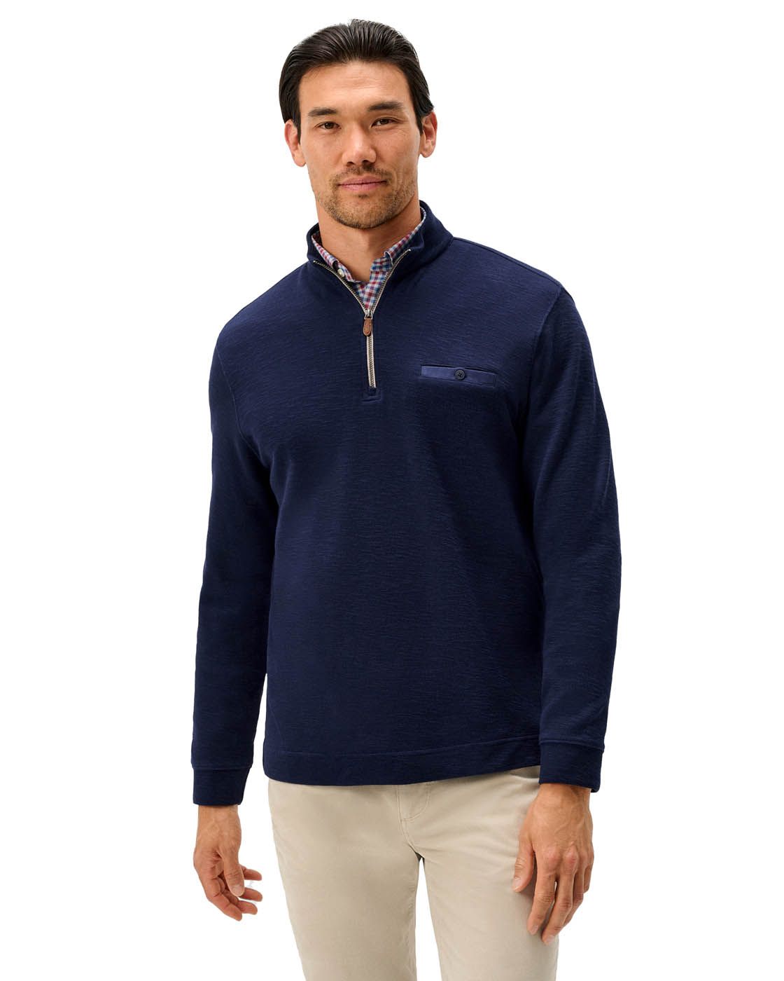 johnnie-O Pullover Men's Flame Stitch Zip