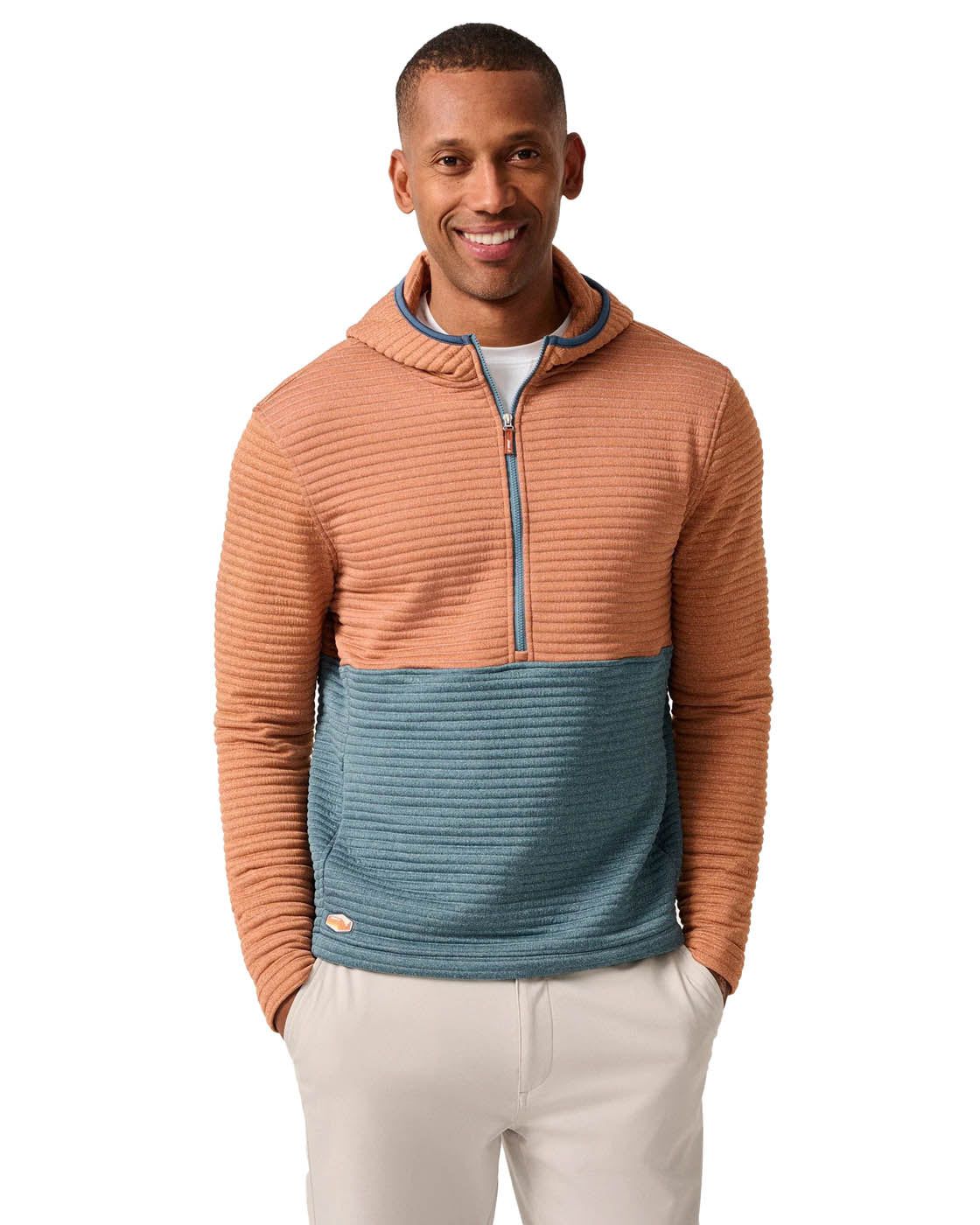 johnnie-O Pullover Men's Werner Hooded 1/2-Zip Performance Pullover