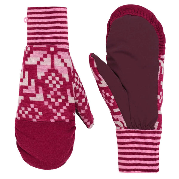 Ladies pink best sale ski mittens