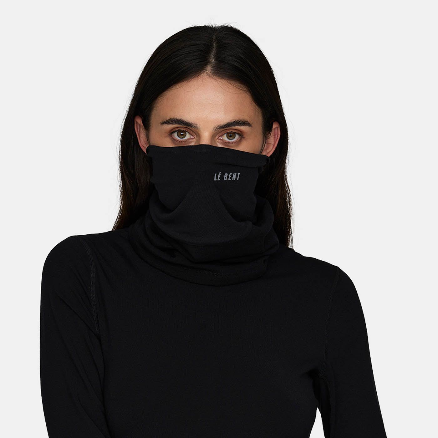 Le Bent *25W*  Double Up Heavyweight Antarctic Grid Fleece Neck Gaiter LE BENT