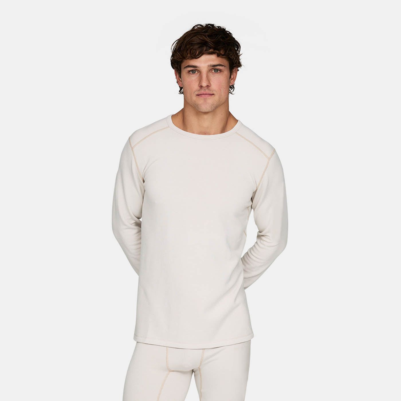 Le Bent *25W*  Mens Heavyweight Antarctic Grid Fleece Crew LE BENT