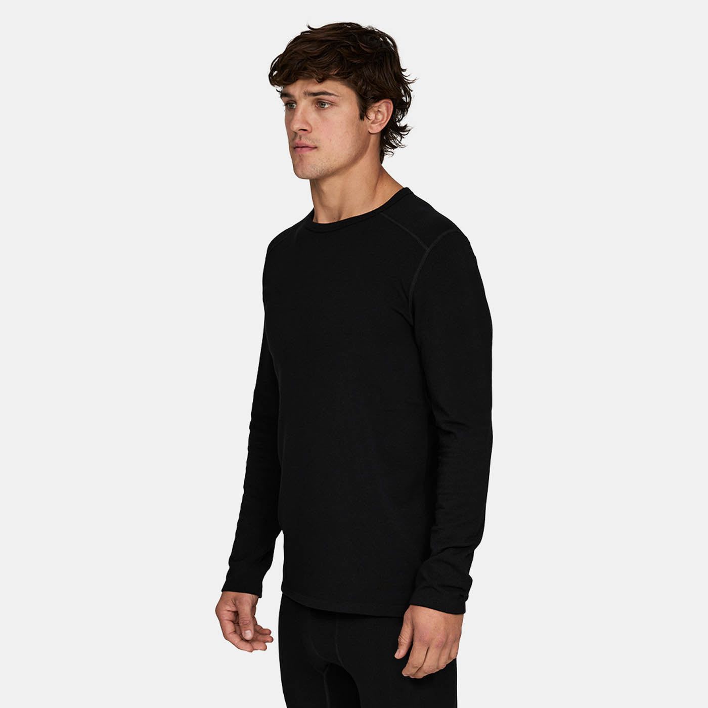 Le Bent *25W*  Mens Heavyweight Antarctic Grid Fleece Crew LE BENT