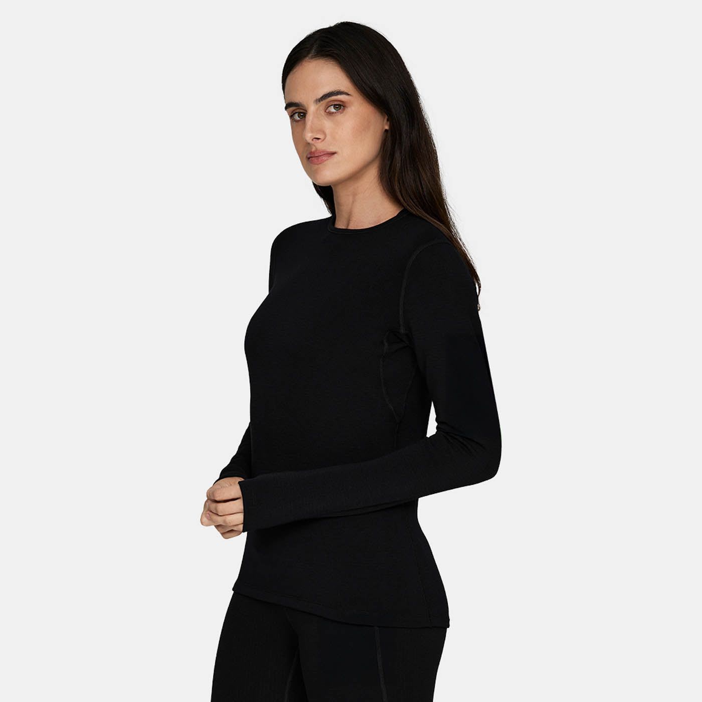 Womens Heavyweight Antarctic Grid Fleece Crew LE BENT