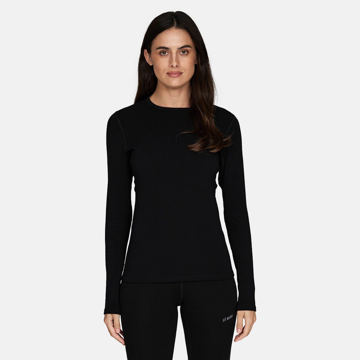 Womens Heavyweight Antarctic Grid Fleece Crew LE BENT