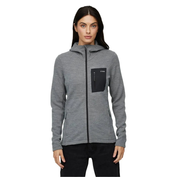 Women's Sentinel Midweight Waffle Knit Zip Hoody LE BENT