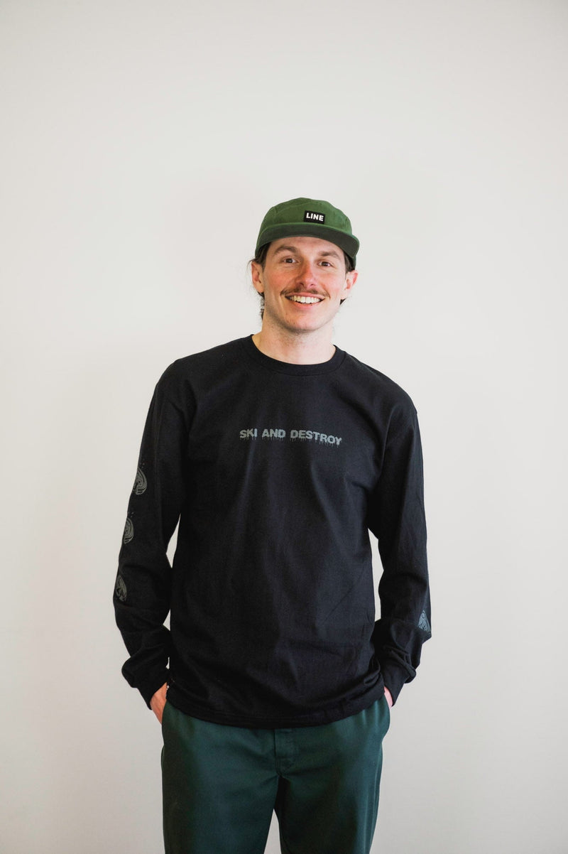 LINE CLOTHING - Men - Apparel - Top LINE *23W*  Men's Ski & Destroy Ls Tee