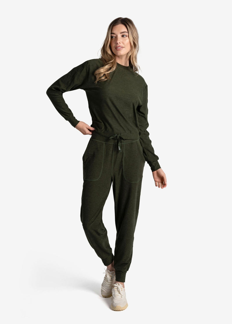 LOLE CLOTHING - Women - Apparel - Top Lole *23W*  Om Tech Crew Neck