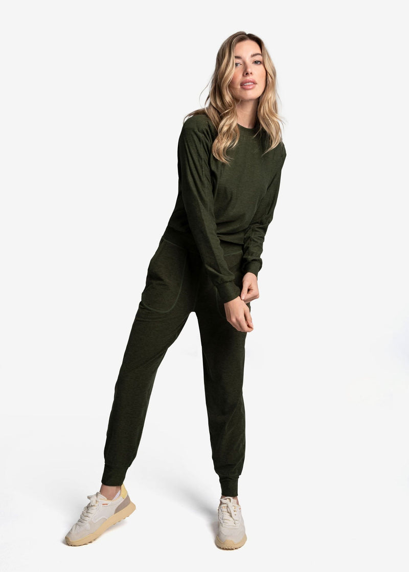 LOLE CLOTHING - Women - Apparel - Top Lole *23W*  Om Tech Crew Neck