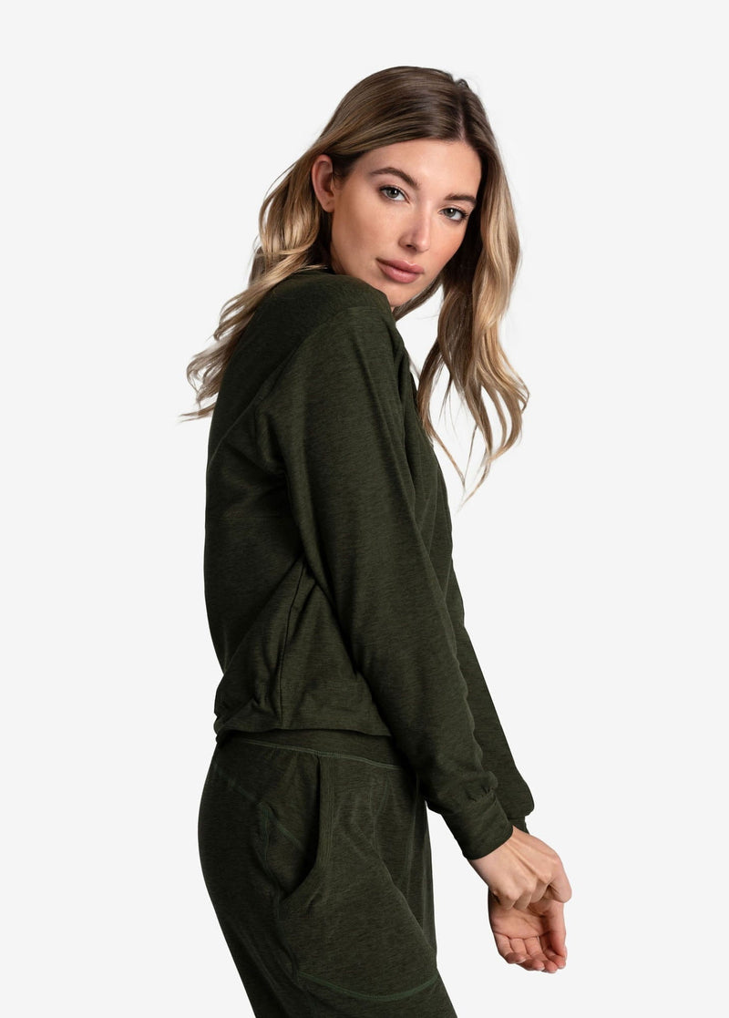 LOLE CLOTHING - Women - Apparel - Top Lole *23W*  Om Tech Crew Neck
