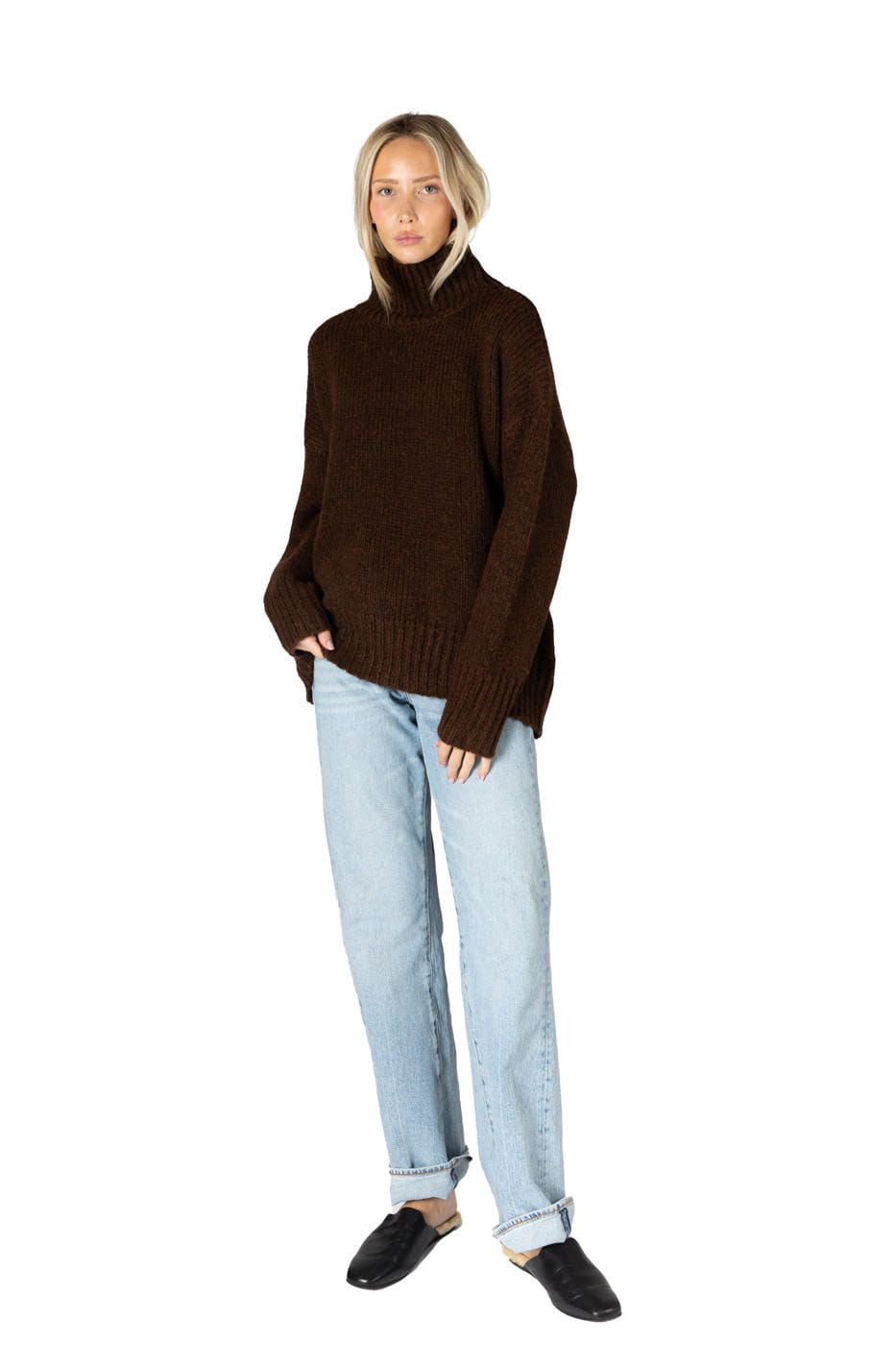 Lyla + Luxe Sweater Women's Aggie Must Have Mock Sweater