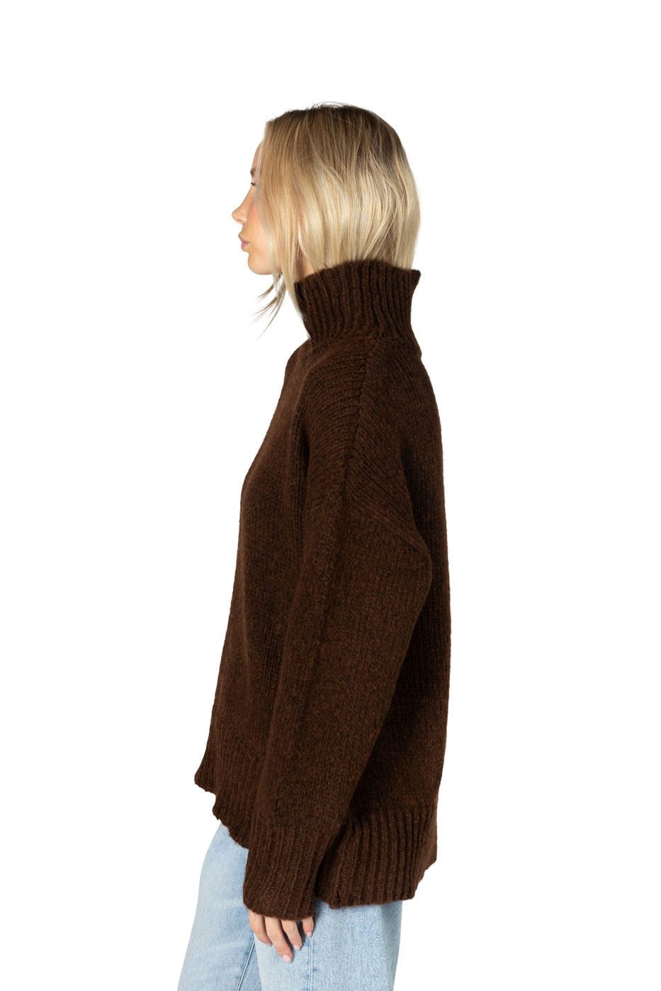 Lyla + Luxe Sweater Women's Aggie Must Have Mock Sweater