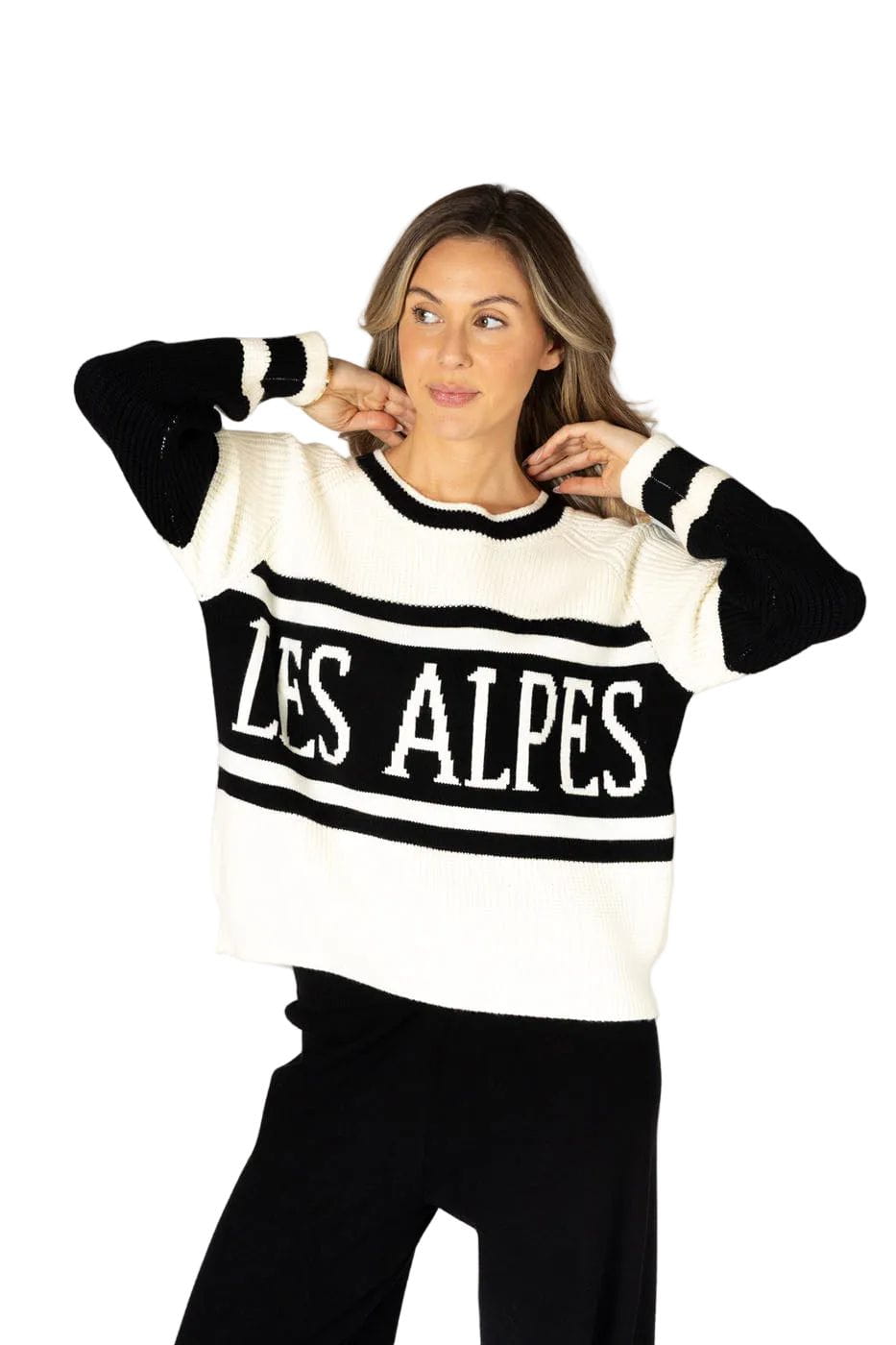 Lyla + Luxe Sweater Women's Benny Les Alpes Ski Sweater