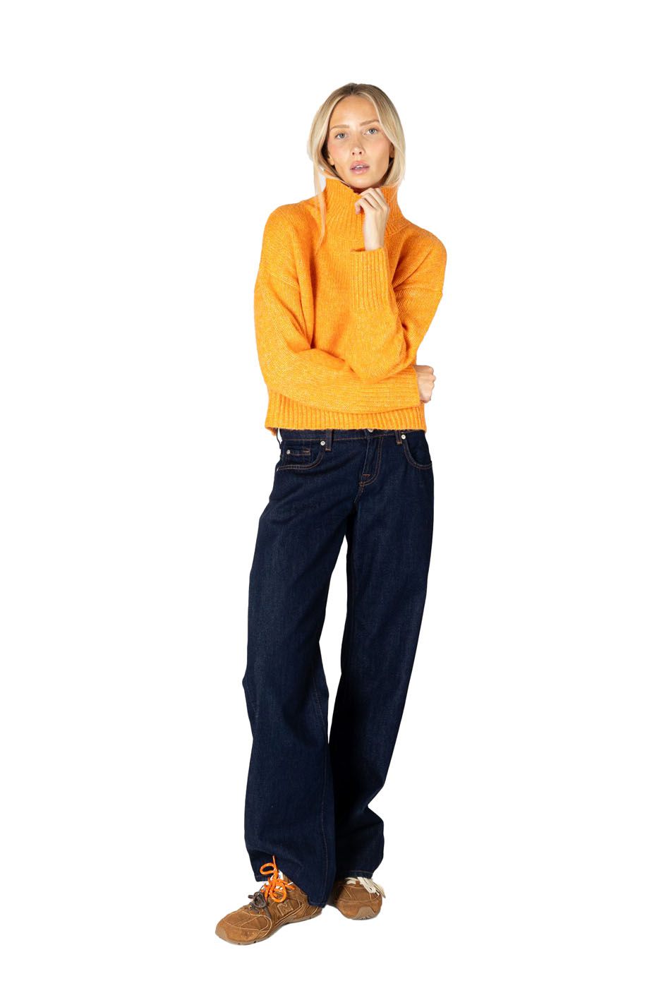 Lyla + Luxe Sweater Women's Calli Must Have Mock Sweater