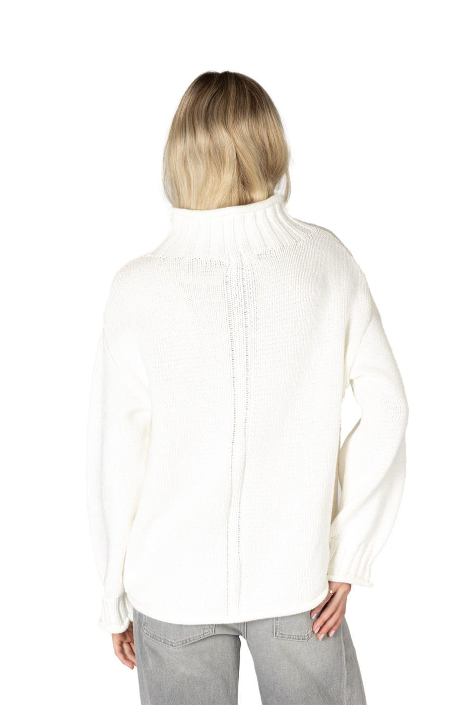 Lyla + Luxe Sweater Women's Dolly Cotton Chunky Mock Sweater