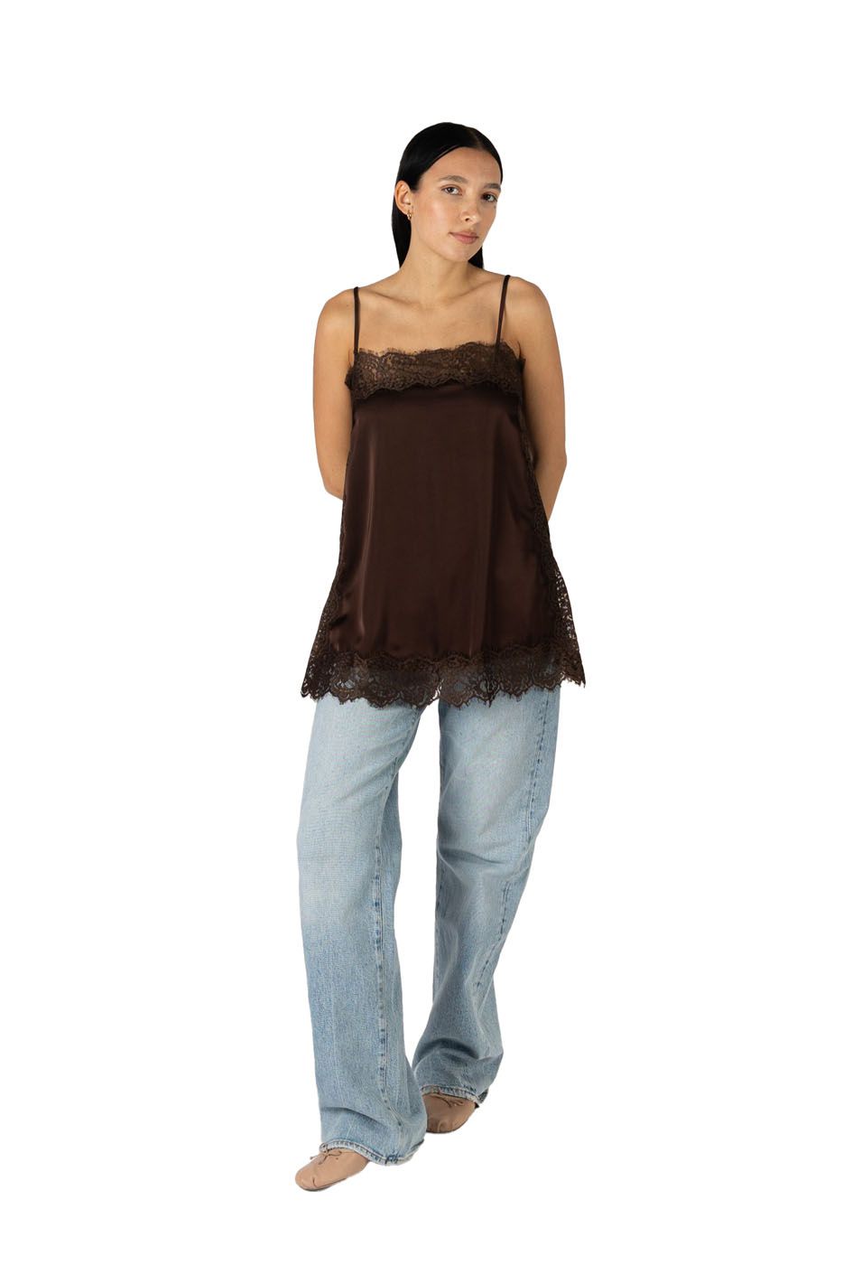 Lyla + Luxe Cami Women's Lace Cami Top