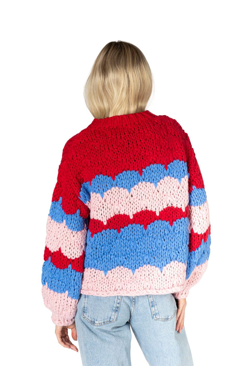 Women's Lynn Hand Knit Stripe Sweater Lyla + Luxe