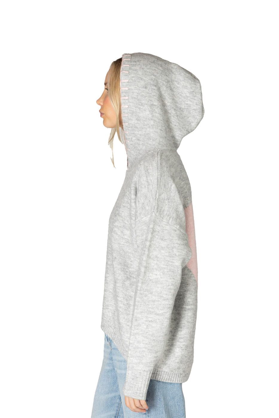 Lyla + Luxe Sweater Women's Penny Heart Hoodie