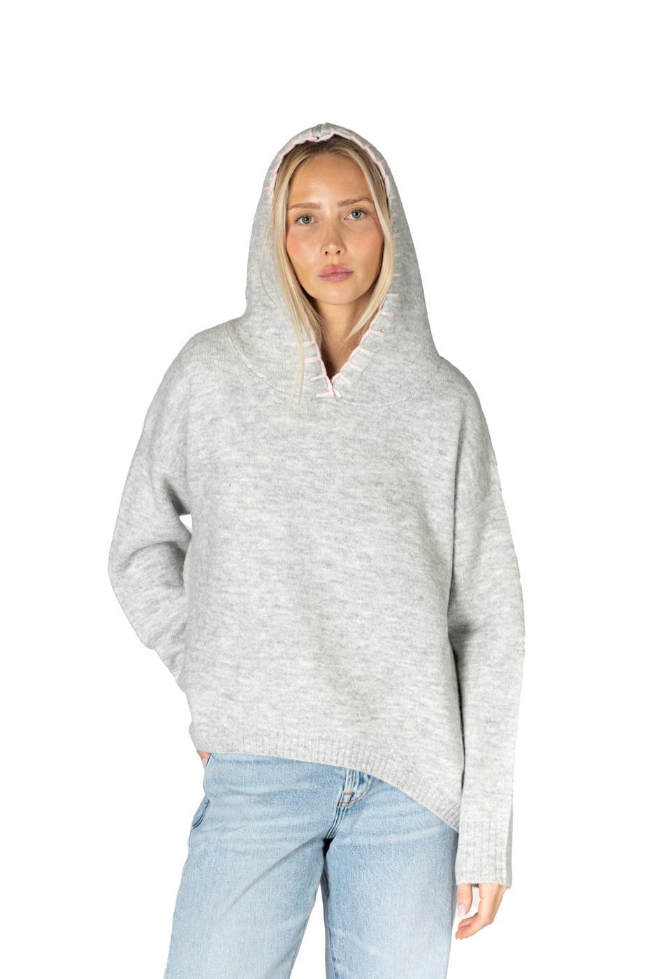 Lyla + Luxe Sweater Women's Penny Heart Hoodie