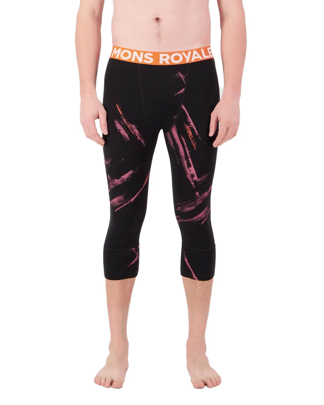 Mons Royale Base Layer Capri Men's Cascade Merino Base Layer 3/4 Legging
