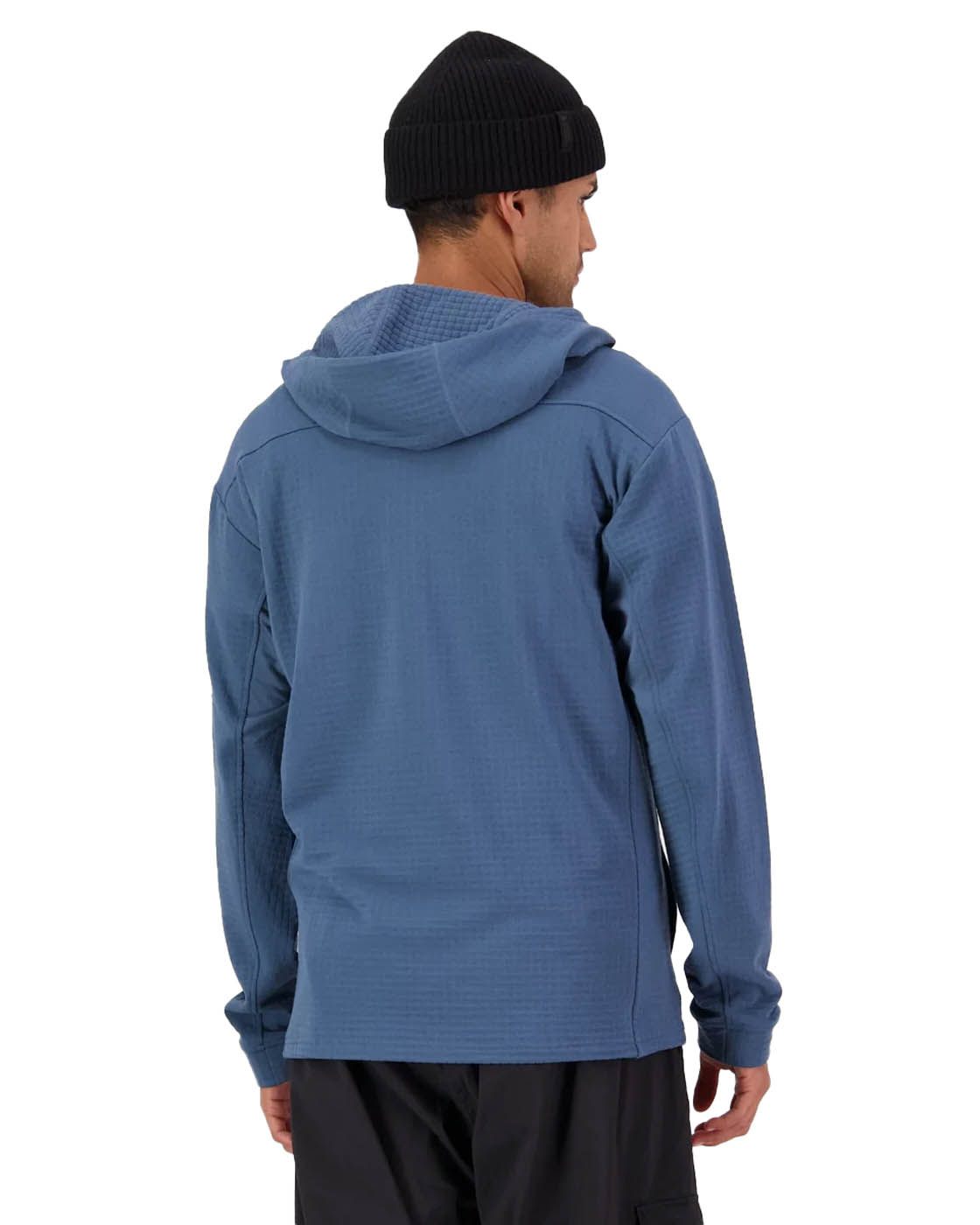 Mons Royale Full Zip Hoodie Men's Offgrid Merino Fleece Zip Hoodie