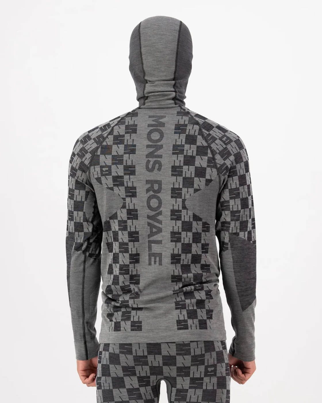 Mons Royale CLOTHING - Men - Baselayer - Top Mons Royale *25W* M's Ascender Merino Seamless Hooded LS