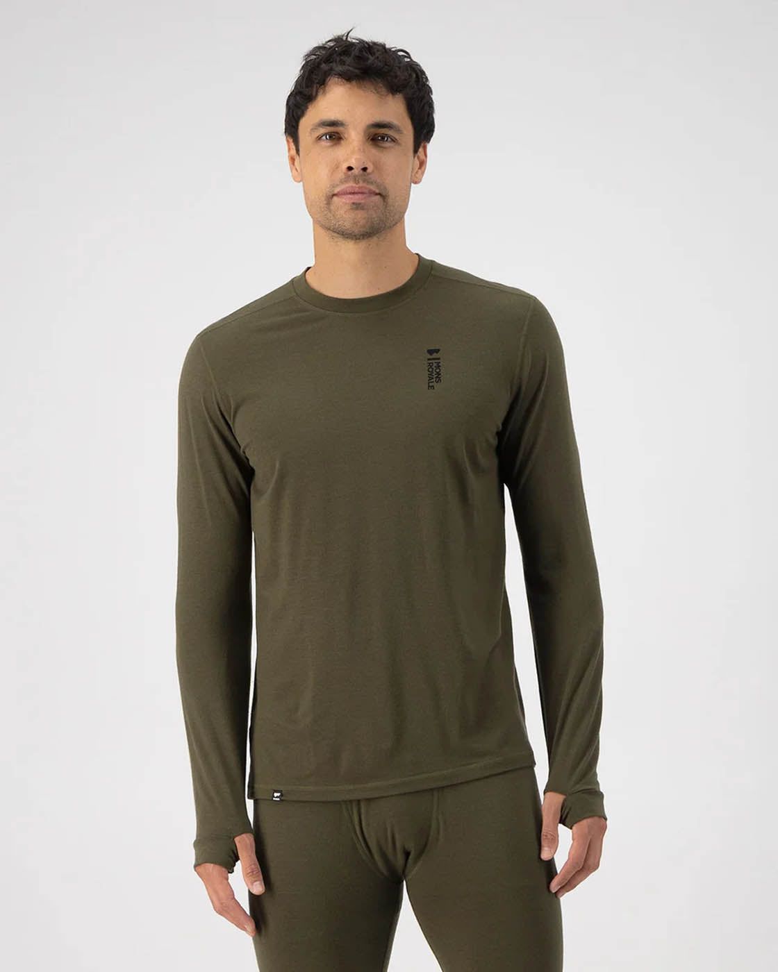 Mons Royale CLOTHING - Men - Baselayer - Top Mons Royale *25W* M's Cascade Merino Base Layer Long Sleeve