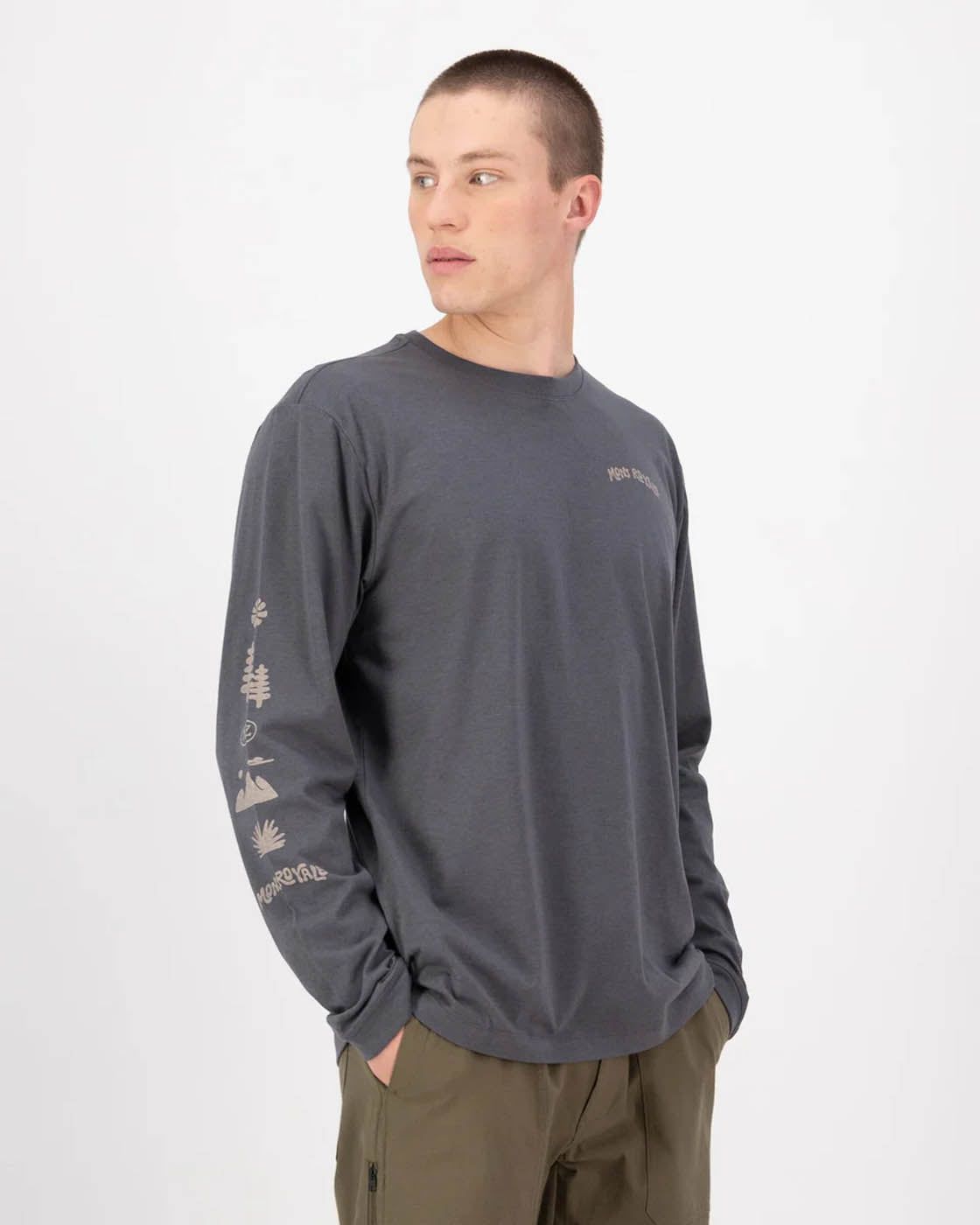 Mons Royale CLOTHING - Men - Apparel - Top Mons Royale *25W* M's Yonder Merino Organic Cotton Long Sleeve