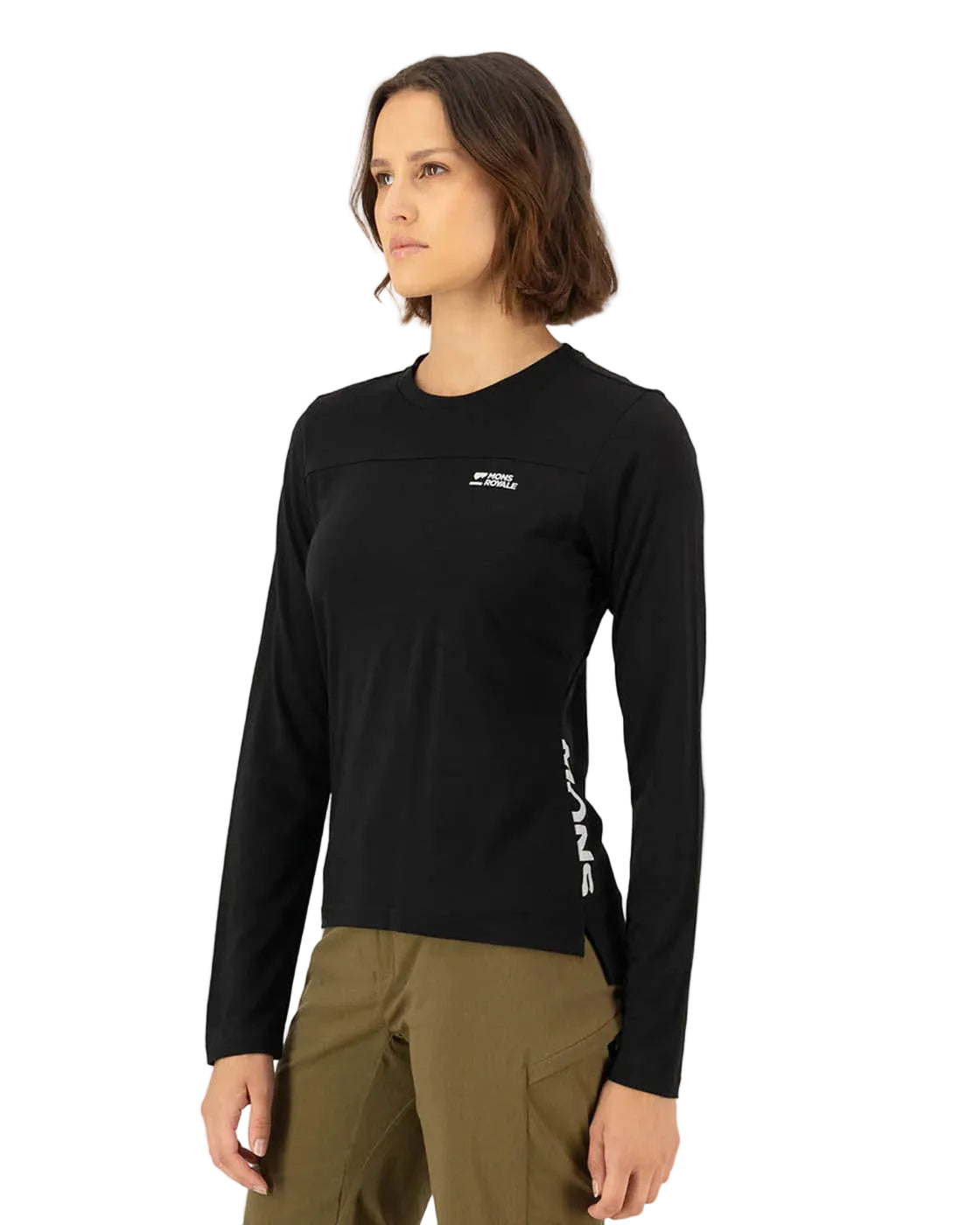 Mons Royale CLOTHING - Bike - Jersey Mons Royale *26S* Womens Diversion Merino Bike Jersey Long Sleeve