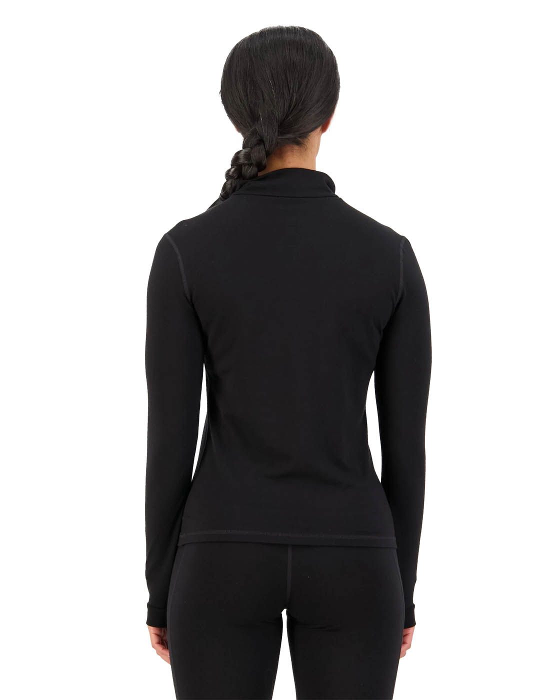 Mons Royale Base Layer Tops Women's Cascade Merino Base Layer 1/4 Zip LS