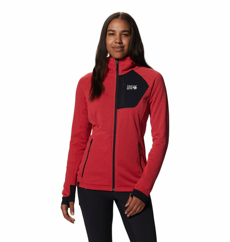 Mountain Hardwear CLOTHING - Women - Apparel - Top Mountain Hardwear *23W*  W Polartec Power Grid Full Zip Hoody