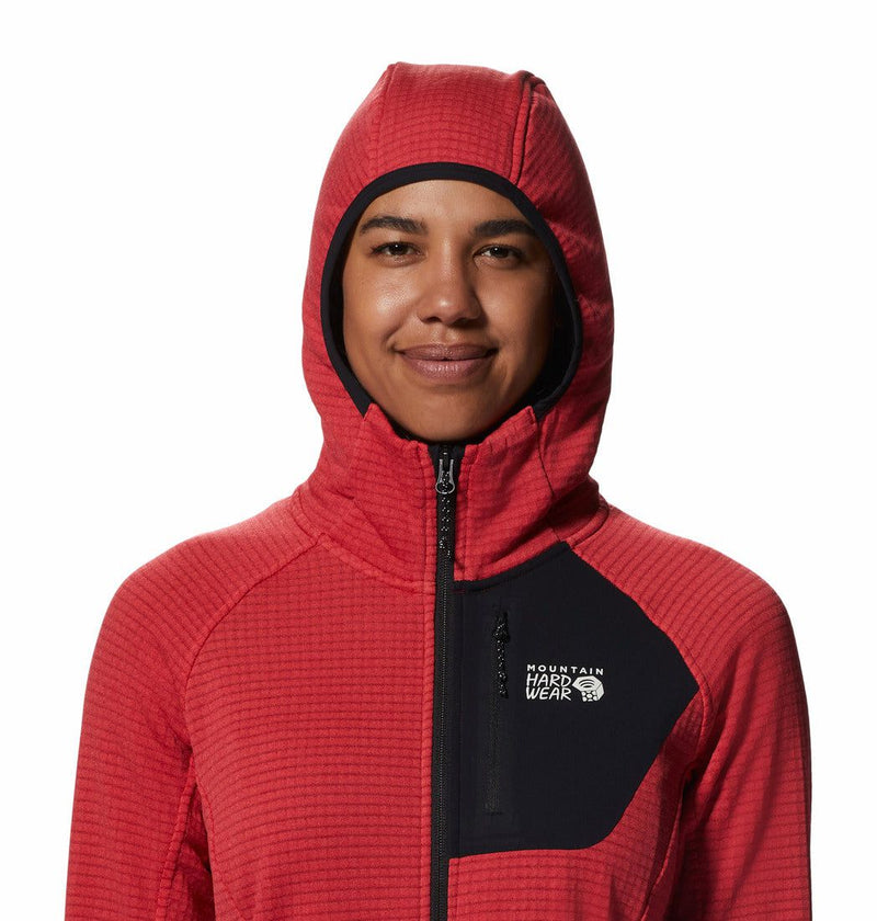 Mountain Hardwear Full Zip Fleece Women's  Polartec Power Grid Full Zip Hoody