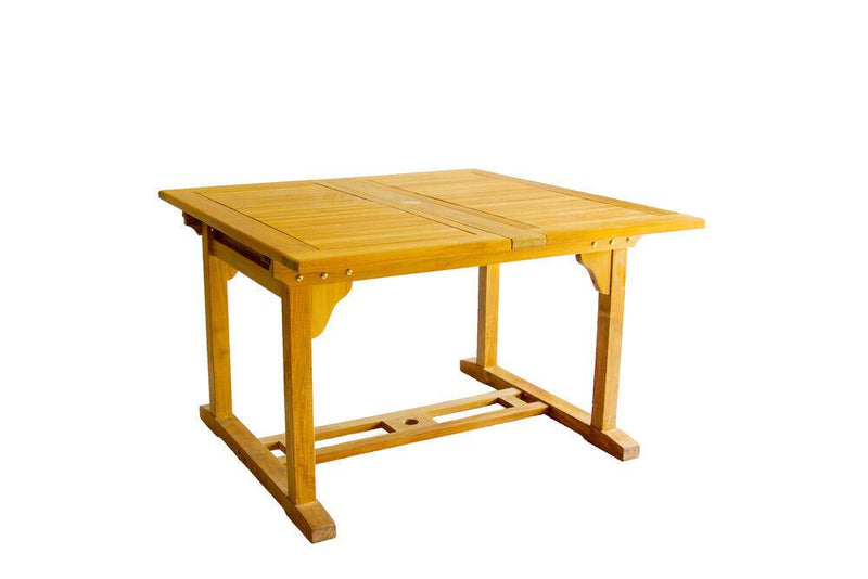 Muskoka Teak FURNITURE - Furniture Muskoka Teak Classic Dual Extension Square Table 1.2/1.8m