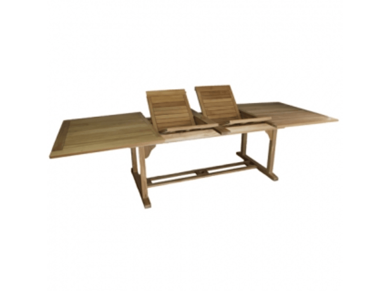 Muskoka Teak FURNITURE - Furniture Muskoka Teak Classic Dual Rectangular Extension Table 2/3m - Dual 300