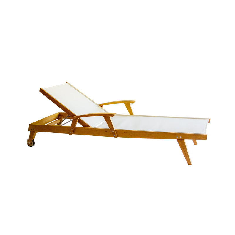 Muskoka Teak FURNITURE - Furniture Muskoka Teak Rosseau Sun Lounger