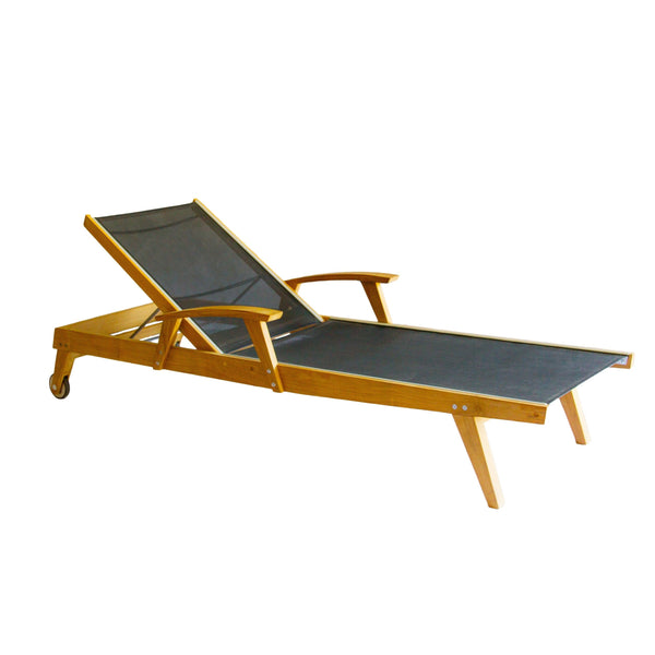 Rosseau Sun Lounger Muskoka Teak