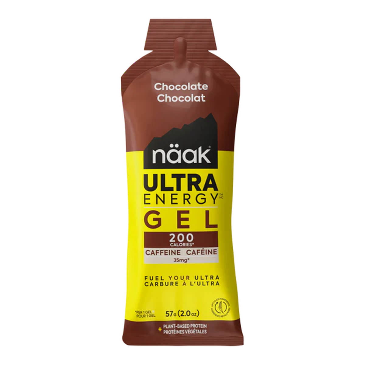 Naak Gels Energy Gel - Chocolate (w/caffeine) - 57g