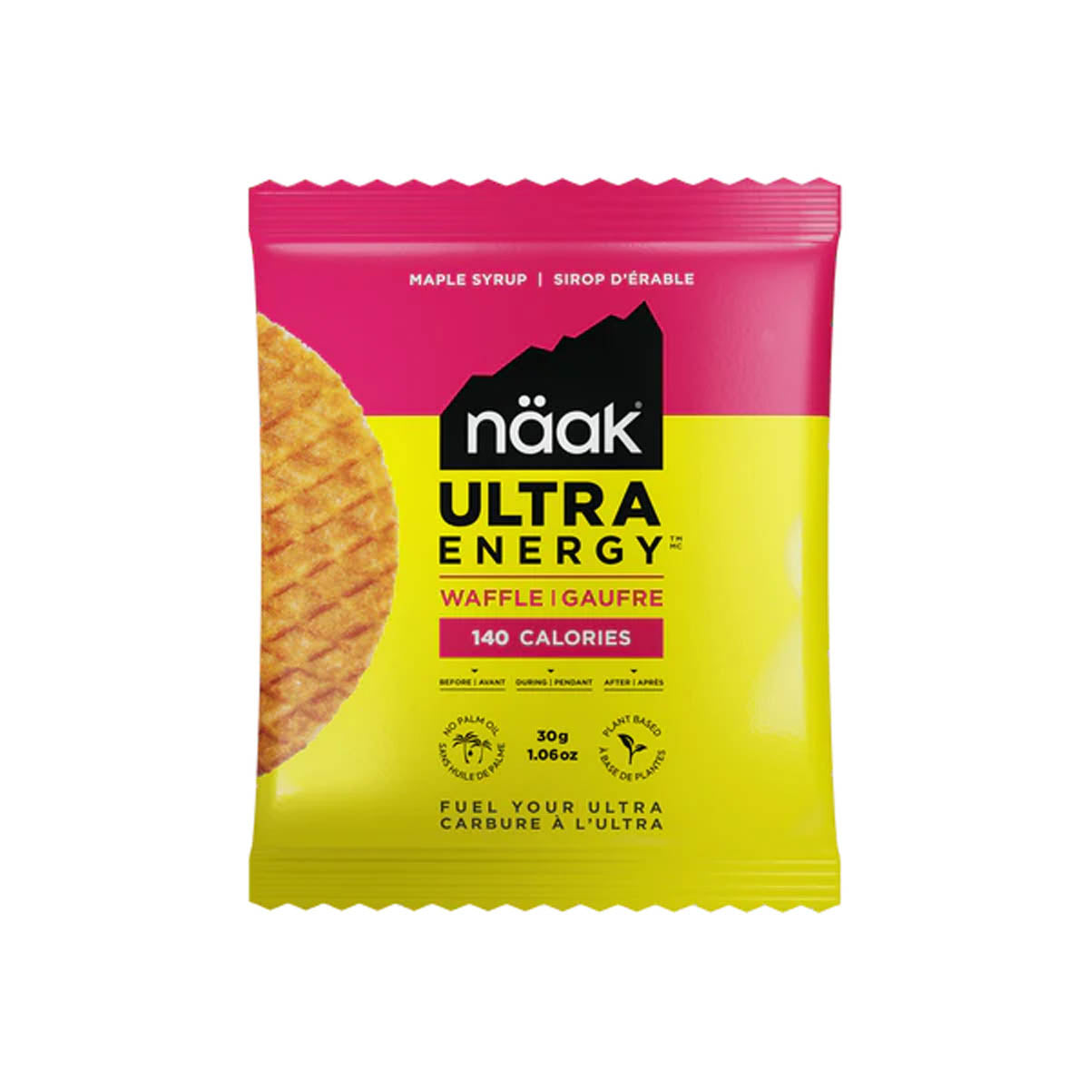 Naak Bars Energy Waffle - Maple Syrup - 30g