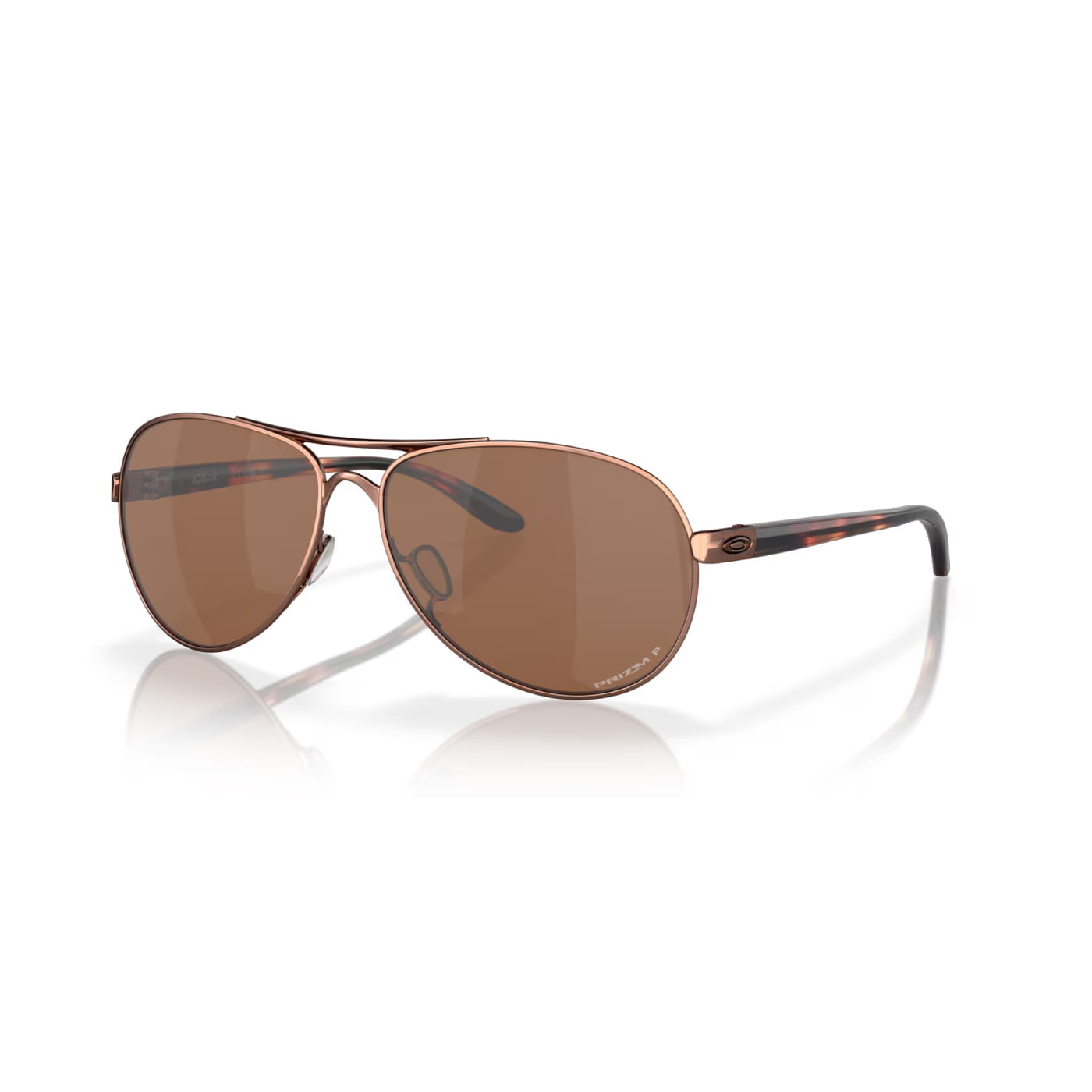 Oakley Sunglasses Feedback Rose Gold w/ Prizm Tungsten Polarized