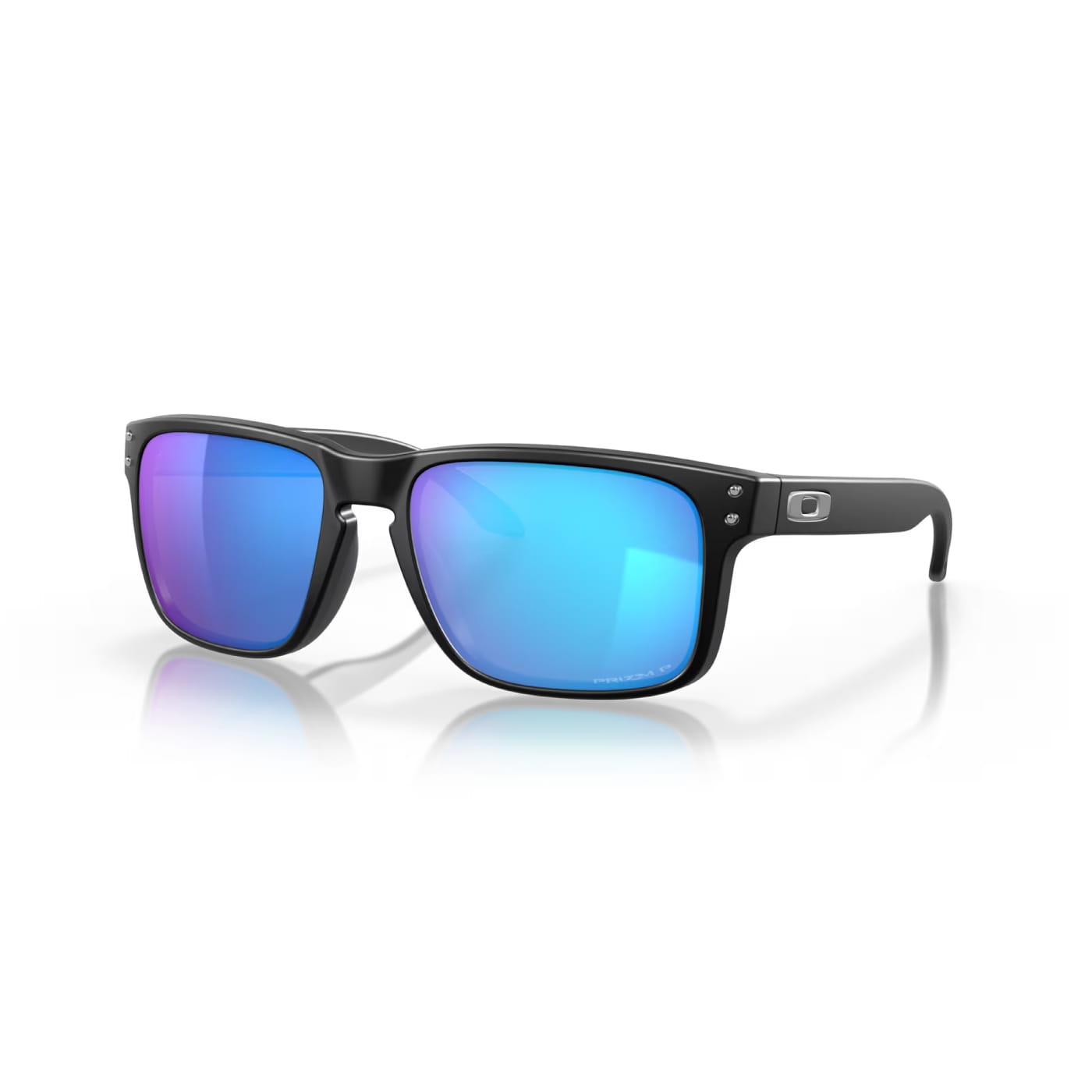 Oakley Sunglasses Holbrook Matte Black w/ Prizm Sapphire Irid Polar