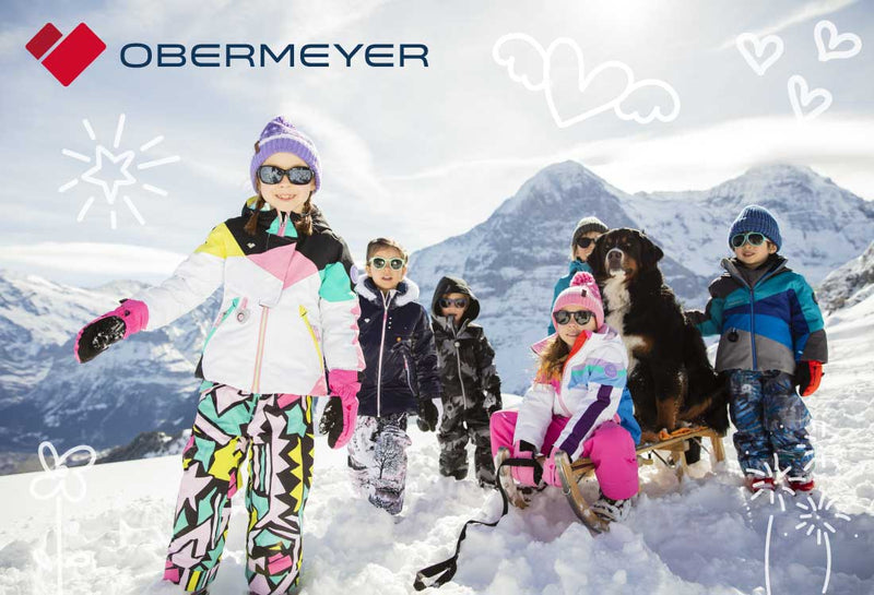 children playing in the snow