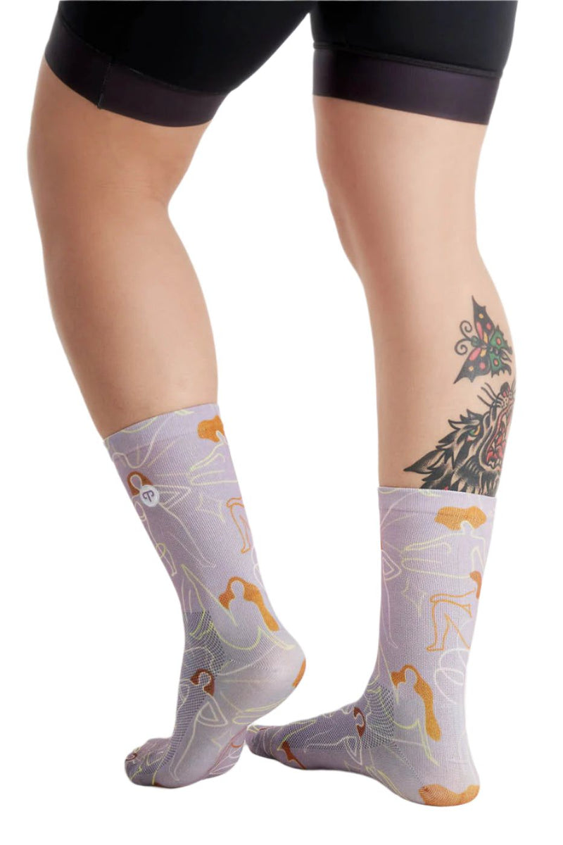Peppermint Bike Socks Woen's Signature  Socks Print