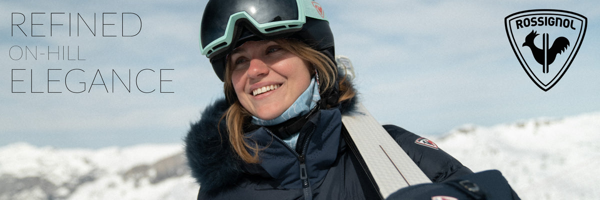 woman on a ski hill